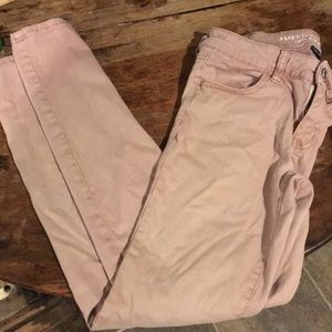 American Eagle super stretch pale pink jegging